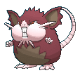 Cromatico Alolan Raticate (Totem-sized)